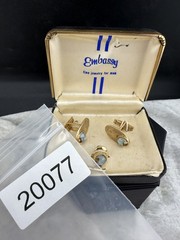 Vintage Embassy Cuff Links For Men With Box