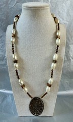 Lot of 10 Vintage Chunky Beaded Statement Necklaces Boho Chic Acrylic Resin Wood