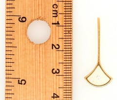 Handmade 9ct Yellow Gold & Diamond Pendant Fine Vintage Jewellery