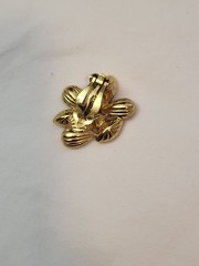 Yves Saint Laurent Gold Tone Blue Stone Clip-On