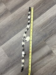 MOOMOO NECKLACE HORN & BONE LINKS Carved Clasp