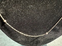 3.46g Vintage Sterling Silver 925 Bead Station Chain Necklace 30 in M