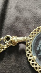 Trifari Glass Pendant Sagittarius Necklace