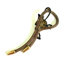 Vintage English Saddle Brooch with Mesh Whip – Equestrian Style Pin