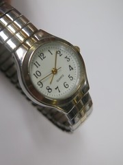 Wristwatch Watch Quartz WS21B PC21 White Face MZ Berger Japan Vintage NON runnin