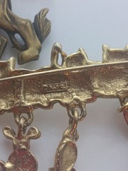 Vintage JJ Jonette & AJC Cat Lion Brooch Lot Pewter Gold Tone Novelty Pins