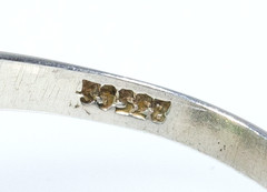 835 Silver Antique Jugendstil Ring Natural Green 4.00 ct Tourmaline