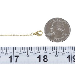 Vintage Gold-Tone Sterling Silver 925 Dangle Cross Chain Necklace 16″-18″