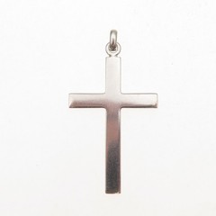 Marathon 925 Sterling Silver Vintage Prayer Cross Oxidized Charm Pendant