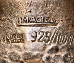 Vtg 1930s MACIEL Mexico Sterling Silver 925 Heavy Repousse Flower Cuff Bracelet