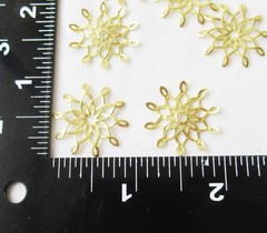 100pcs Chinese Knot Brass Filigree 24mm Vines Jewelry Making Finding