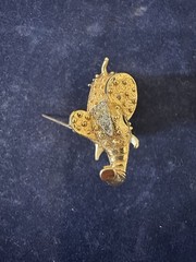 VTG JOMAZ (Josheph Mazer)-ELEPHANT Crystal Rhinestone Figural Pin / Brooch-HaPpY