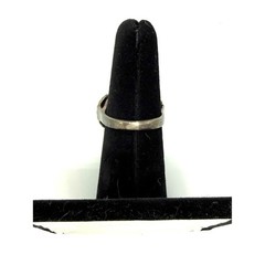 Vintage Sterling Silver Gunmetal Bow tie Pavé Dome Cocktail Ring