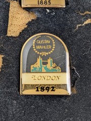 RARE Gustav Mahler Complete 12-Pin Career Timeline Set – Gold Tone & Enamel