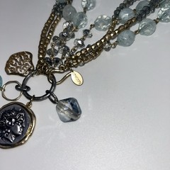 Vintage 18in Chico’s Four Strand charm Necklace