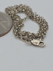 Vintage Sterling Silver 925 Small Rolo Chain Necklace 18″ 3g