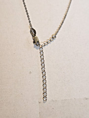 LIGHTWEIGHT STERLING SILVER STARFISH SHELL DANGLE NECKLACE W/ADJUSTABLE CHAIN