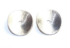 Diamond Cut White Gold 14mm Jackets For Earrings Use With Any Studs Create Look