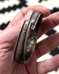 Vintage 900 sterling silver floral bracelet elegant European women’s jewelry