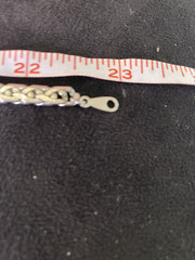 2 Piece Vintage Flat Snake Chain Necklaces 1 Gold Tone 28 in & 1 Silver 22 in.