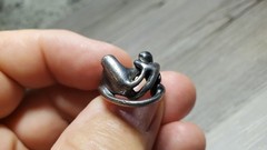 Mid Century Surrealist Abstract Expressionism Sterling Silver Studio Art Ring