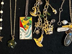 Lot Of 10 Vintage to Now Dainty Pendant Necklaces Jewelry