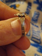 Vintage Uncas Mfg Co Floral Design Ring