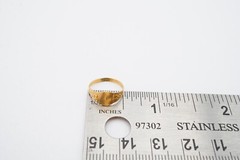 Vintage 10k Yellow Gold Childs Ring Size 0.5 Flower