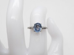 Vintage 1940s $6000 2.30ct Natural Ceylon BLUE Sapphire Diamond Platinum Ring