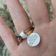 Vintage 14k Gold Electroplated Cocktail Ring Size 8.5