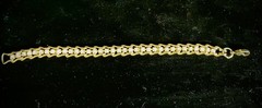 Vintage Clear Rhinestone Tennis Bracelet Gold Tone 6.75 in.