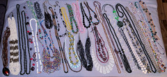 Great Lot 39 Vintage to More Modern Glass Bead Necklaces Many Colors