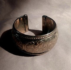 Ornate Silver Colored Bracelet