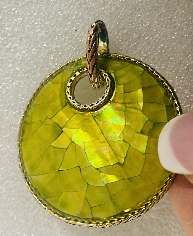 VINTAGE 1960’s MONET PENDANT Green
