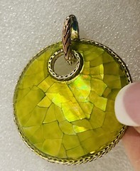 VINTAGE 1960’s MONET PENDANT Green