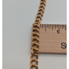 Sarah Coventry Vintage Gold Tone Double Link Chain Necklace 23 Inch Curb Style