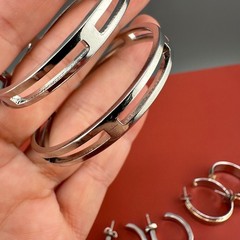 Vintage Hoop Earrings Lot Silver Gold Tone Thick Mixed Sizes Pierced 1990s
