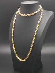 Irwin Pearl Vintage gold tone 28-in Rope Chain Design Necklace