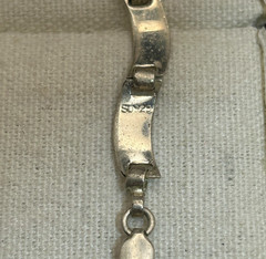 Sterlling Silver Curve Link Bracelet EtchBurst Design