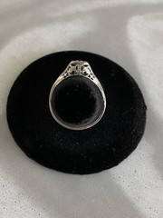 REDUCED Antique Art Deco 18K White Gold Filigree Diamond Ring Size 6. 1.6 gr