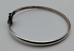 Vintage Lavender Yellow Oval Pastel Stone Sterling Silver 925 Wrap Bracelet