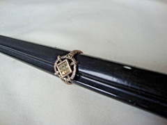 VINTAGE 1970-80s MARCASITE RING STERLING SILVER STAMPED 925 SZ 5.25