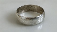 Vintage 60s Wheeler Mfg Simple Sterling Silver Band Ring Size 8.5