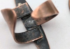 Vintage MCM Copper Handcrafted Ring