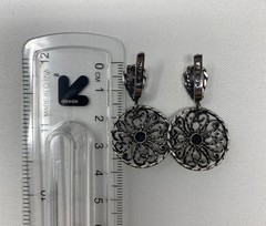 Vintage USSR 585 14k Gold & 875 Fine Silver Jewelry Set Ring & Earrings Video