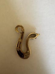 Gerry’s Vintage Snake Brooch gold tone with Red eye’s Marked Gerry On Back Pin