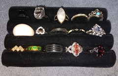 Lot Of 88 Mixed Vintage Signed To Some Costume Modern Rings Untested