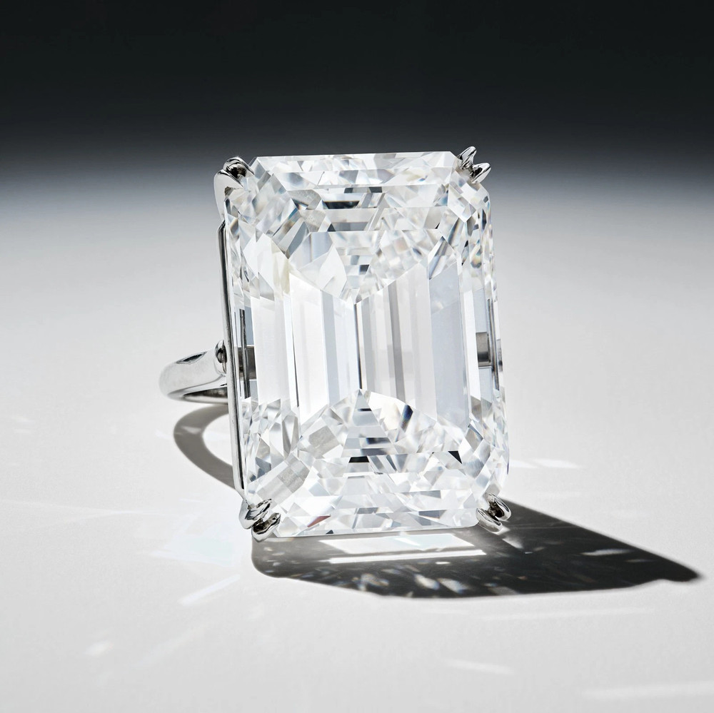 Emerald Cut Diamond White 100.CT Cubic Zirconia 925 Sterling Silver Women’s Ring