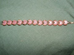Vintage CORO Pink Moonglow Thermoset Bracelet
