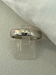 Persian Arts Sterling Silver Christmas Tree 4.7mm band ring Sz 9 4.6g #A2A01